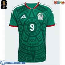 Fotballdrakt Herre Mexico Raul Jimenez #9 Hjemmedrakt VM 2026 Kortermet